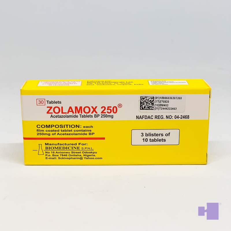 ACETAZOLAMIDE TAB