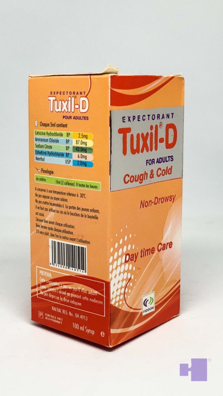 TUXIL D ADULT COUGH SYRUP