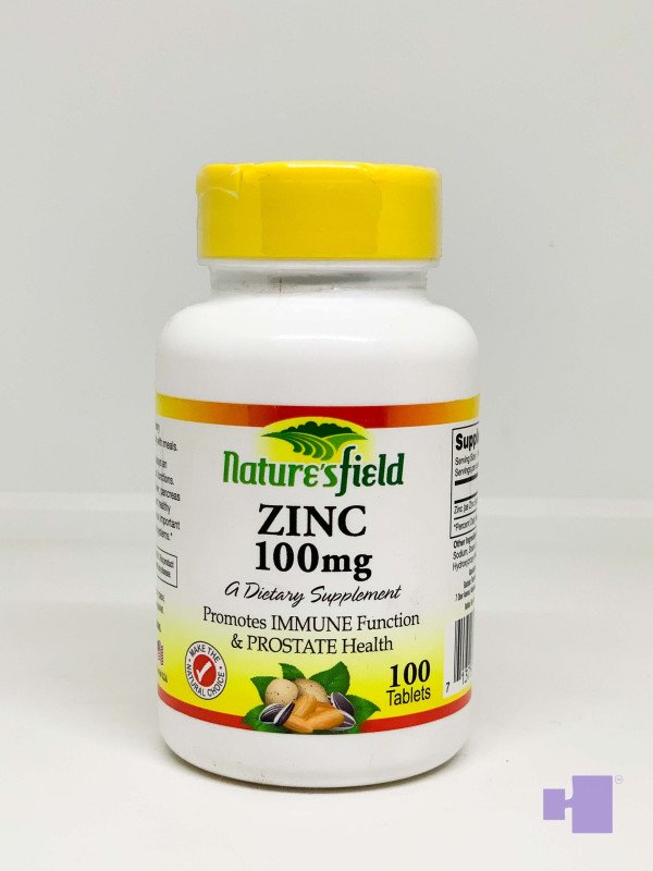 ZINC 100MG NATURE FIELD