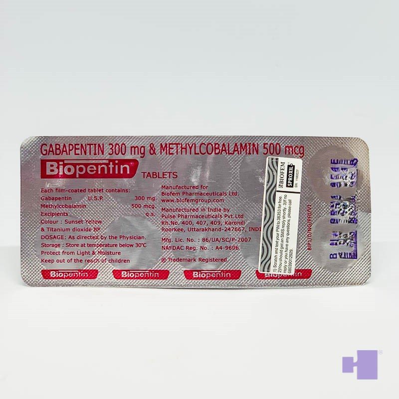 BIOPENTIN *100 SACHET