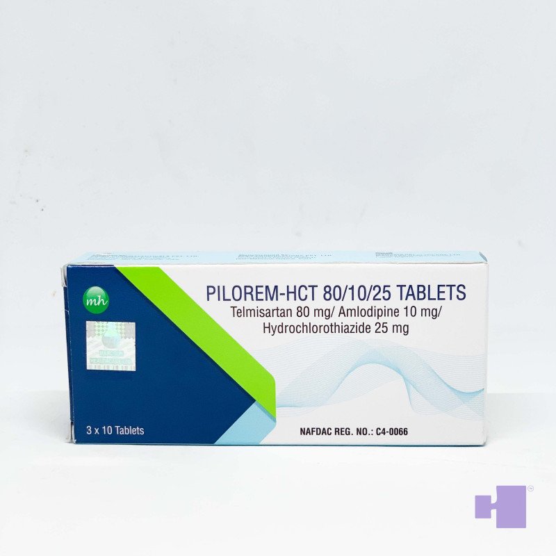 PILOREM HCTZ 80/10/25