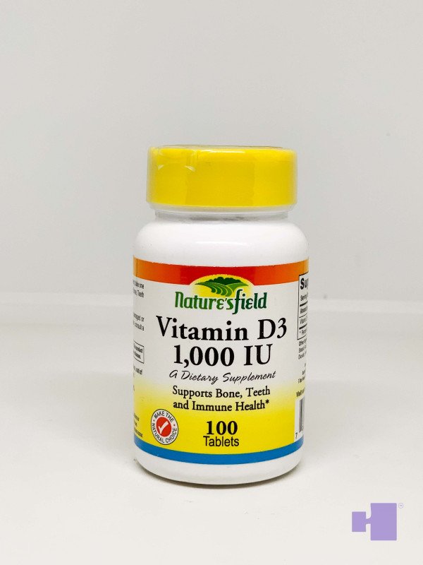 VIT D3 1000IU NAT. FIELD